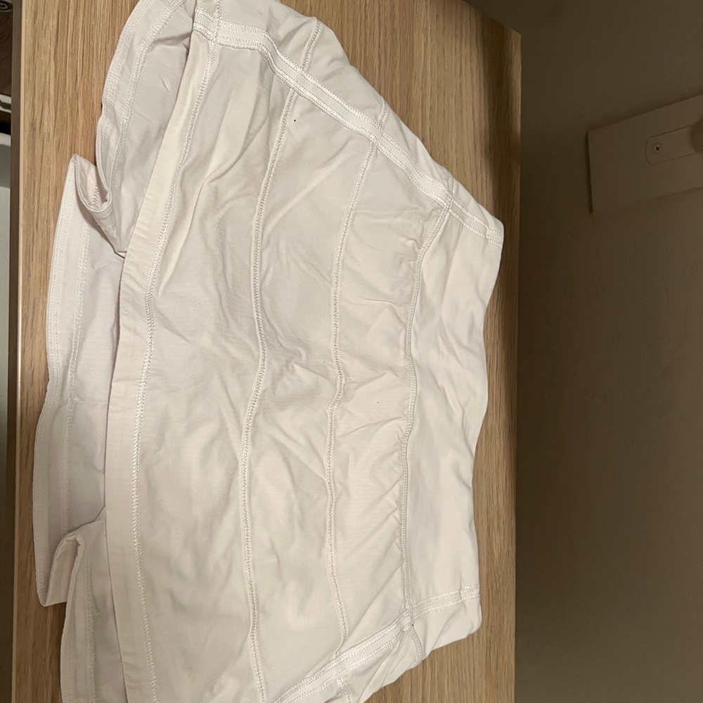 lululemon white skirt with spandex